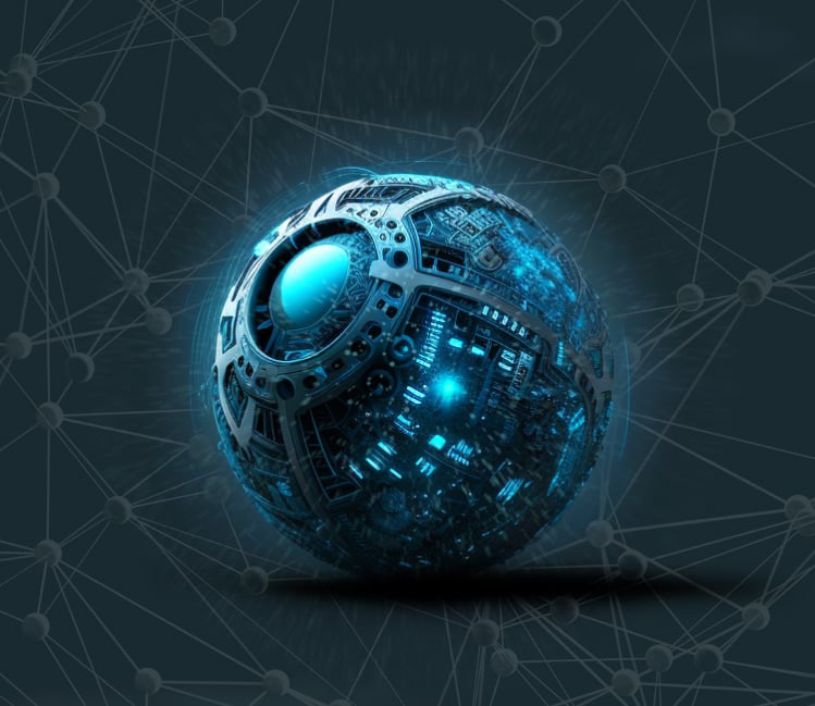 Global-Sphere-Blue-Network