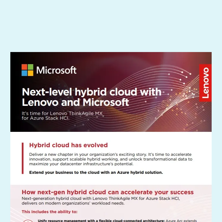 Azure Stack HCI overview flyer