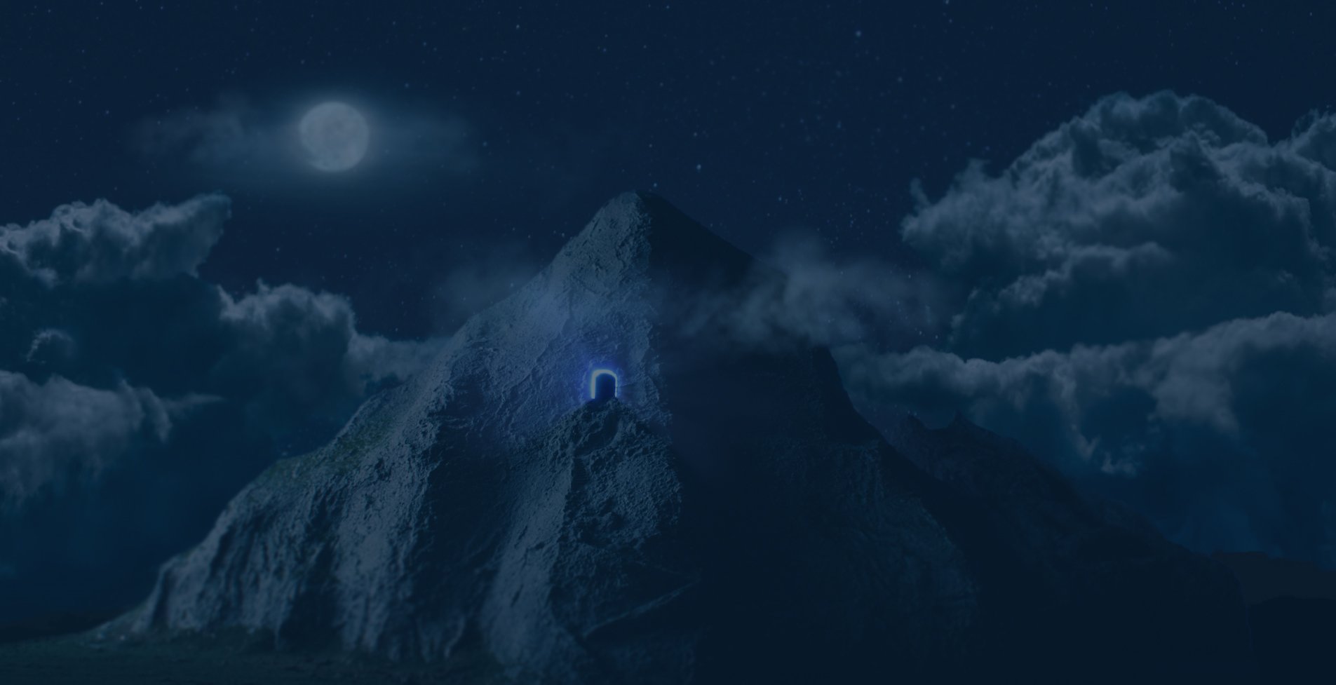 Magi-Troldmand-Baggrund-Mountain