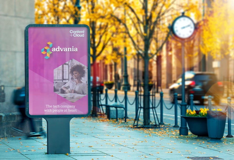 blank-vertical-outdoor-billboard-C+C-name-change-to-Advania-UK