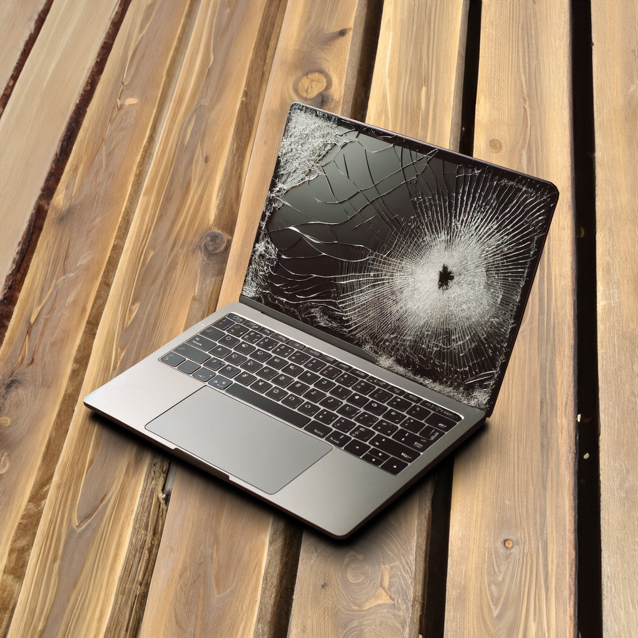 close-up-image-of-a-modern-laptop-with-a-broken-screen