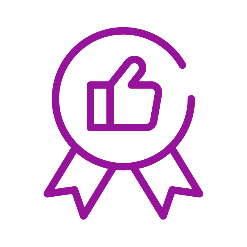 Advania Icon_Purple_Customer Satisfaction